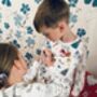 Colour Me In Kids Christmas Pyjamas With Pens, thumbnail 4 of 10