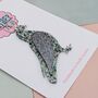 Pigeon Glitter Resin Christmas Tree Decoration, thumbnail 2 of 4
