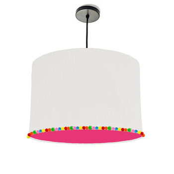 Lampshade With Pom Pom Finish, 4 of 12