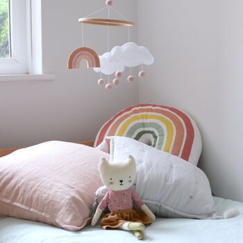 Personalised Rainbow And Cloud Baby Mobile, 3 of 11