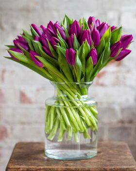 Fresh Purple Tulips Bouquet, 3 of 3