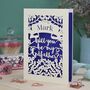 Personalised Papercut 'Be My Godfather?' Card, thumbnail 1 of 5