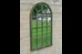 42cm Grey Round Arched Window Mirror – Indoor And Outdoor, thumbnail 1 of 2