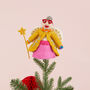 Yellow Felt Fairy Godmother Christmas Tree Topper, thumbnail 2 of 2