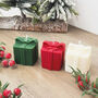 Christmas Present Candle Christmas Gift Box Candle, thumbnail 2 of 10