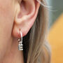 Sterling Silver Initial Earrings, thumbnail 7 of 7