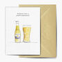 Beer Birthday Card Seed Embedded Card, thumbnail 1 of 2
