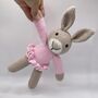 Handmade Pink Rabbit Soft Toy, thumbnail 3 of 3