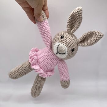 Handmade Pink Rabbit Soft Toy, 3 of 3