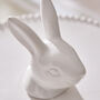 White Ceramic Rabbit Cake Stand, thumbnail 5 of 7