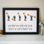 Daddy Semaphore Flags Print, thumbnail 2 of 3