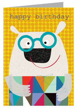 Happy Birthday Polar Bear Card, 3 of 4