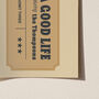 Ticket To A Good Life Personalised Family Print, thumbnail 5 of 10