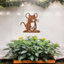 Metal Mouse Wall Art For Garden Decor And Moms Gift, thumbnail 1 of 10