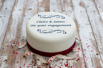 Personalised Engagement Cake Decoration, 2 of 2