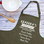 Personalised World Famous Christmas Dinner Apron, thumbnail 1 of 3