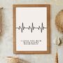 Custom Personalised Mothers Day Heart Typography Print, thumbnail 1 of 8