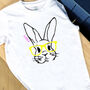 Kids Personalised Rabbit Bunny T Shirt, thumbnail 1 of 3
