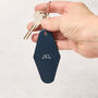Personalised Leather Hotel Inspired Keyring, thumbnail 3 of 4