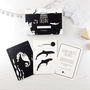Black And White Baby Flash Cards Ocean Life, thumbnail 1 of 4