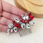 White And Red Christmas Hair Comb, thumbnail 4 of 5