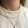 Gold Plated Freshwater Pearl Necklace, thumbnail 2 of 5