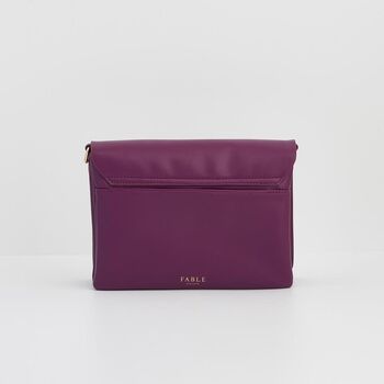 Floral Engravings Plum Crossbody Handbag, 6 of 8