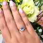 Sky Blue Topaz Ring In Sterling Silver And Gold Vermeil, thumbnail 7 of 12