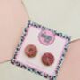 Doughnut Glitter Resin Studs / Doughnut Lover Gift / Novelty Food Jewellery / Colourful Accessories, thumbnail 3 of 5