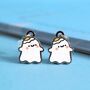 Ghost Stud Earrings | Cute Jewellery, thumbnail 1 of 5