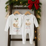 Personalised Christmas Matching Brother / Sister Sibling Set Christmas Pudding, thumbnail 1 of 4
