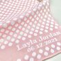 Personalised Knitted Spot Baby Blanket, thumbnail 4 of 8