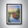 Go Boating Travel Poster Art Print, thumbnail 1 of 8
