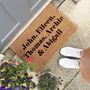 Personalised Names Doormat Gift For Couples New Home, thumbnail 3 of 3