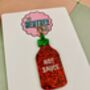 Hot Sauce Christmas Tree Decoration / Gift For Foodie / Chilli Lover Present / Novelty Festive Decoration, thumbnail 6 of 6