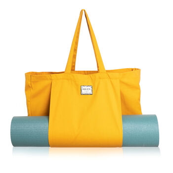 The Best Ever Pilates / Yoga Mat Bag Tote Ochre, 2 of 12