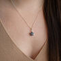 Sapphire Star Necklace, thumbnail 3 of 11