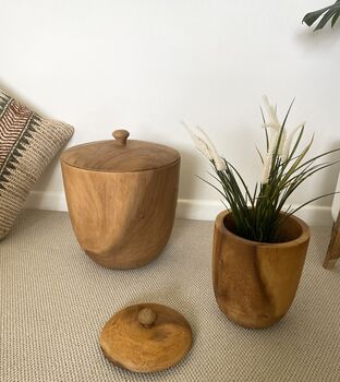 Wooden Pot With Lid, 5 of 5