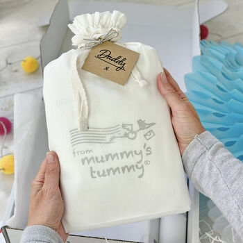 'Dad To Be' Sleepsuit Stork Mail From Mummy's Tummy, 2 of 12