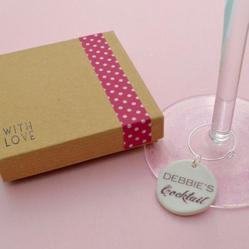 Personalised Cocktail Glass Charm, 4 of 5