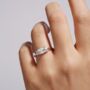 Aurora White Gold Lab Grown Diamond Engagement Ring, thumbnail 1 of 5