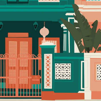 Singapore Shophouse Print, 3 of 3