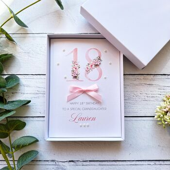 Personalised 18th Birthday Card In Pink, 6 of 12