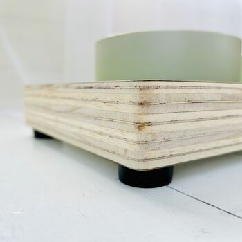 Dog / Cat Wooden Feeding Station With Ceramic Bowls, 5 of 12