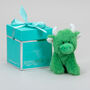 Personalised Mini Green Collectible Highland Cow Soft Toy, Gift Box, thumbnail 6 of 11