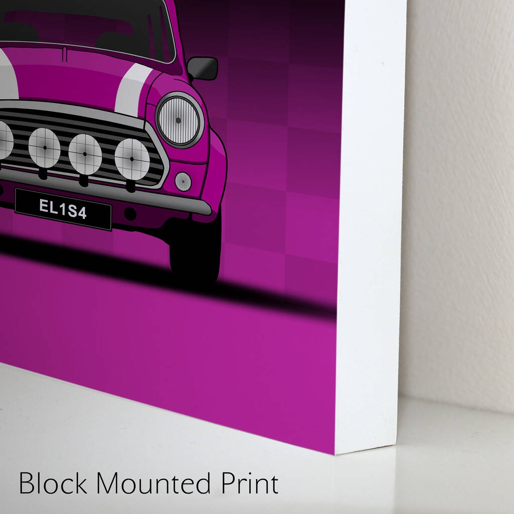 Personalised Car Number Plate Print By Cherry Pete