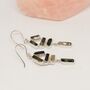 Black Tourmaline Earrings, Green Tourmaline Earrings, thumbnail 3 of 7