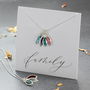 Family Birthstone Marquise Charm Necklace, thumbnail 2 of 12