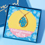 Real Pressed Flower Teardrop Mother’s Day Necklace, thumbnail 1 of 9