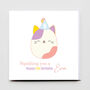 Happy Birthday Girl 'Squishmallow' Greeting Card, thumbnail 1 of 2